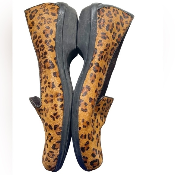 Dansko Olivia Calf Hair Leopard Print Shoes Size 39 - Picture 10 of 12